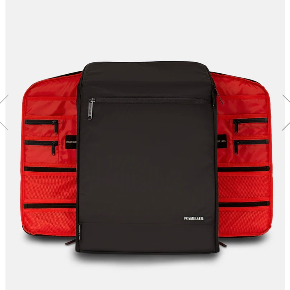 Private Label sneaker backpack. Excellent condition. Orange and Black
